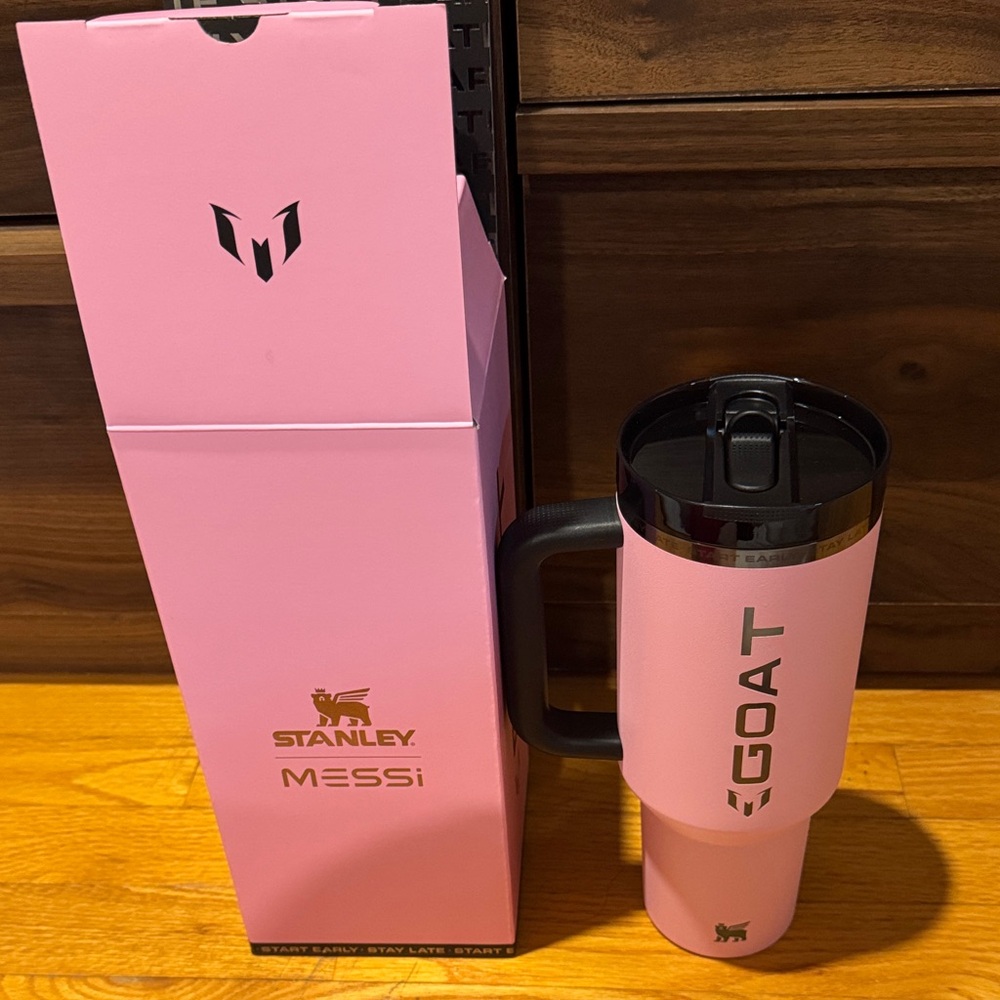 Stanley Pink GOAT Messi Tumbler
